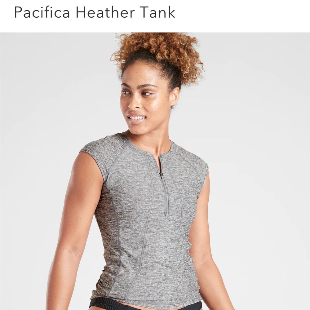 BRAND NEW Athleta Pacifica Heather Grey Tank Large